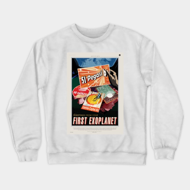 Exoplanet NASA Poster Crewneck Sweatshirt by Redbooster